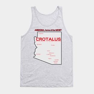 Crotalus (Rattlesnake) Map (State) Tank Top